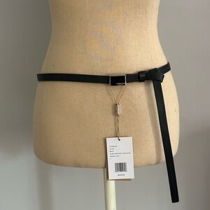 Michael Kors Collection Waist Belt (Black)